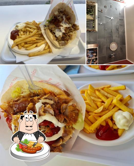 Euro Donar kebab si caratterizza per la cibo e interni