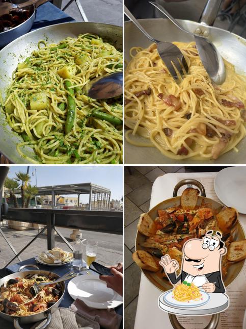 Spaghetti alla carbonara al Ristorante Pizzeria la Piazzetta di Oneglia