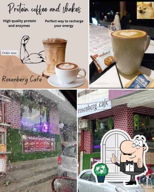 The restaurant's exterior and drink