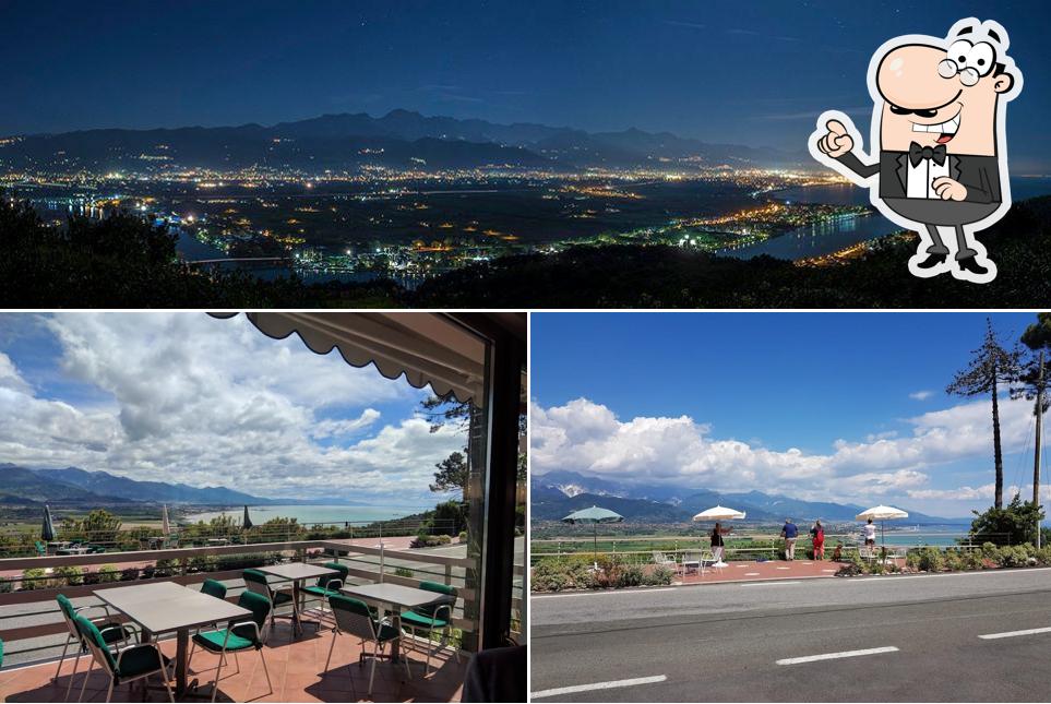 Puoi goderti l'aria fresca da seduto all'esterno di Terrazza Belvedere