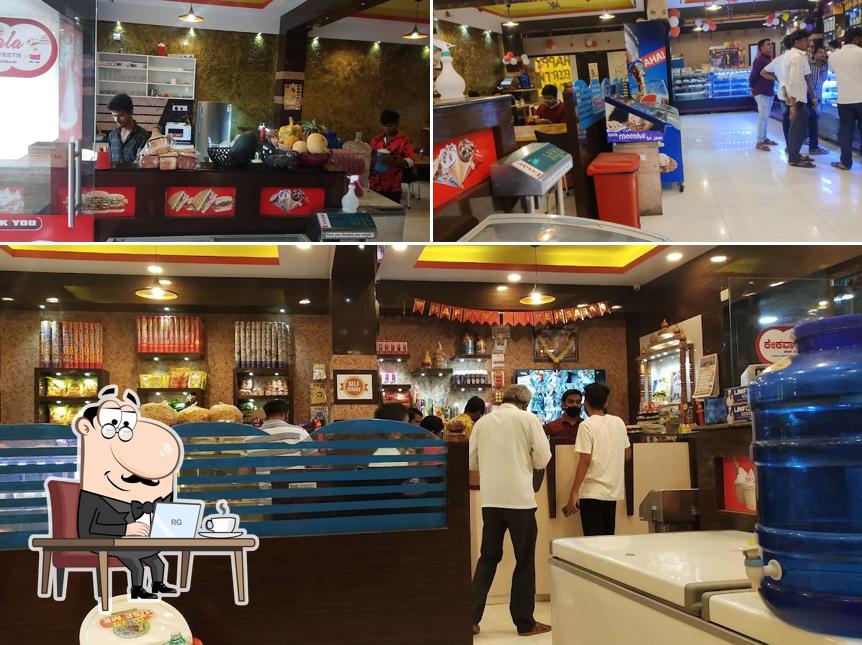 The interior of Cakewala Bakery & Sweets Jamkhandi