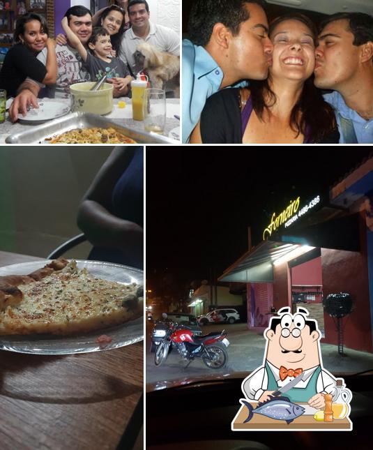 Salmão grelhado em Forneiro Pizzaria Terra Preta
