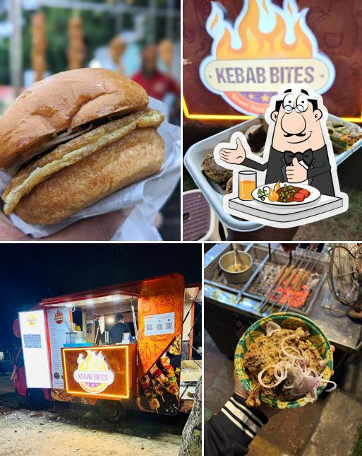 Among various things one can find food and exterior at Kebab Bites