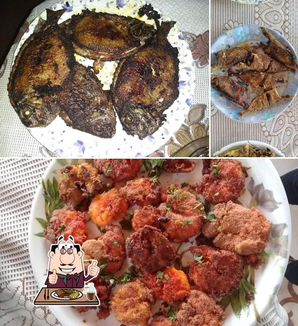 Order meat meals at CATCH-N-COOK (Francis' Fishnet)
