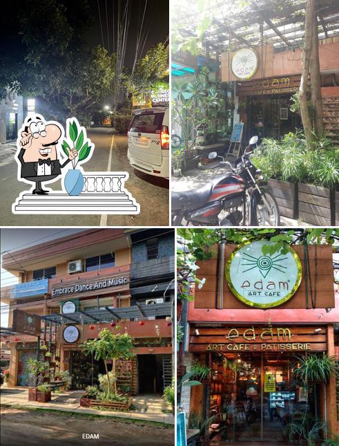 Enjoy the view at the outside area of Edam Art Cafe & Patisserie