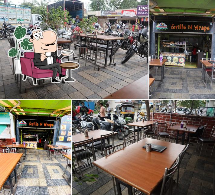 The interior of Grills and Wraps