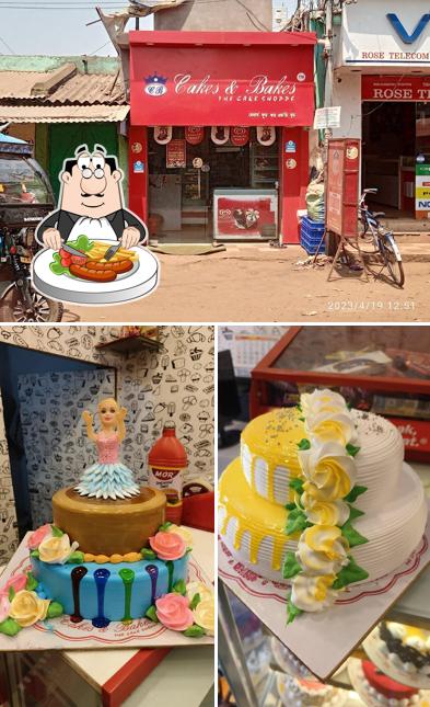 Among different things one can find food and exterior at Cakes and Bakes