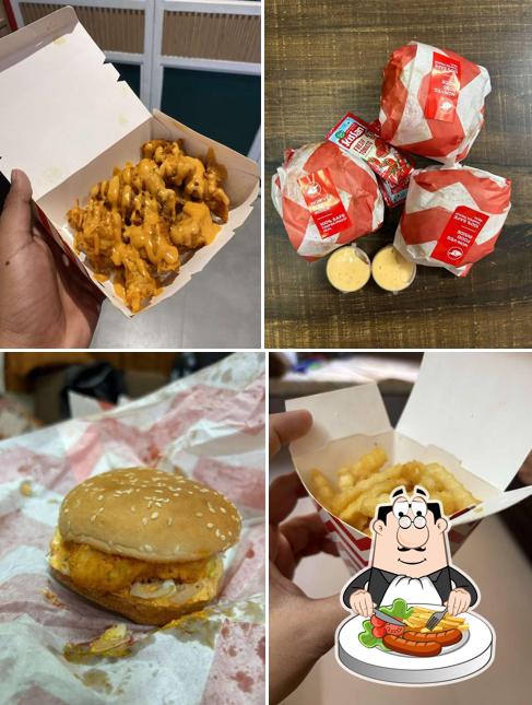 Food at KHA - Burgers, Fries, Fried Chicken