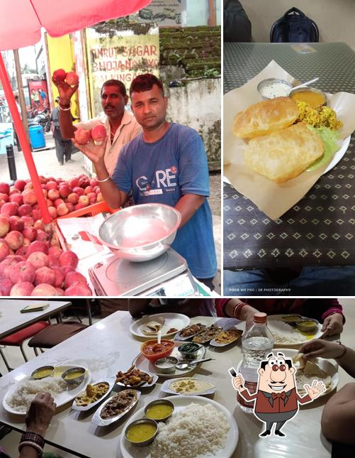 Food at Amrut Sagar Hotel