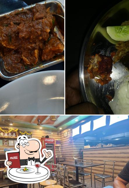 This is the picture displaying food and interior at Krishna Vijayashree Veg And Nonveg Restaurant