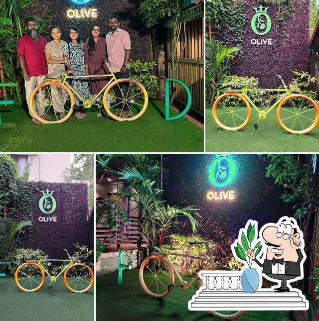 The exterior of The Olive Restaurant