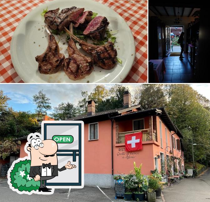 Tra le varie cose da Grotto-Ristorante al Bosco Gentilino si possono trovare la esterno e interni