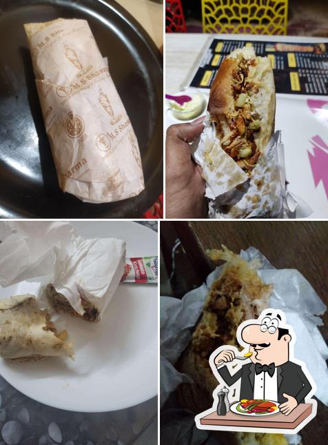 Food at Mohammedia Shawarma