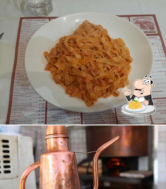 Spaghetti alla carbonara al Pizzeria Le Betulle