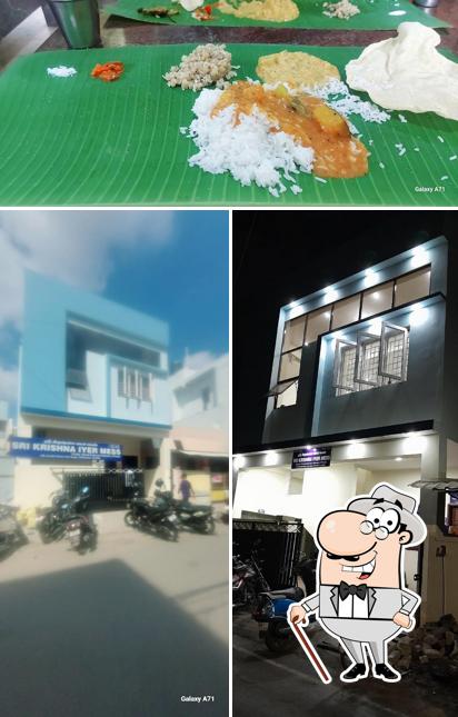 Take a look at the photo displaying exterior and food at Sri Krishna Iyer Mess