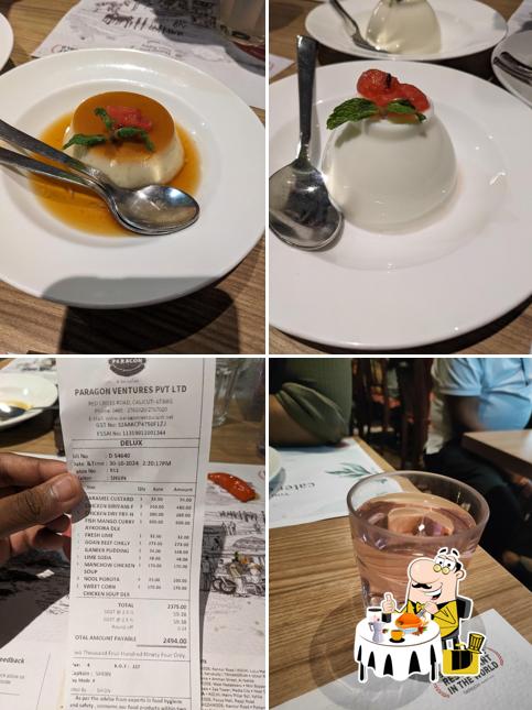 Meals at Paragon Restaurant