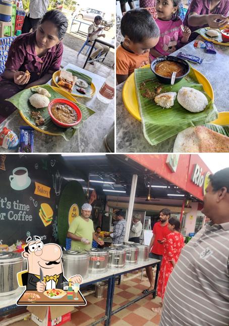 The image of food and interior at Rio cafe