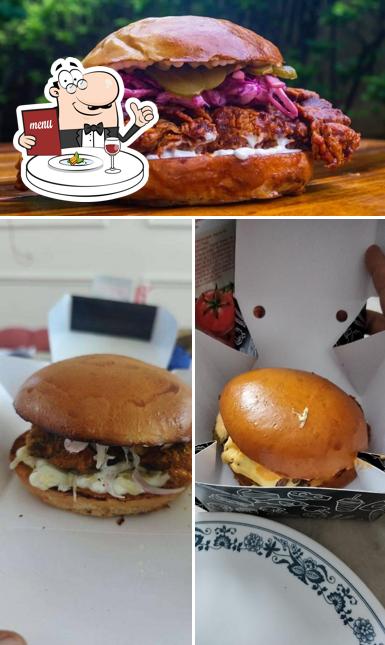 Pulled pork sandwich at Two Meaters Apart