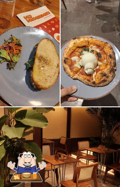 Check out the photo depicting food and interior at No Nonsense Meals