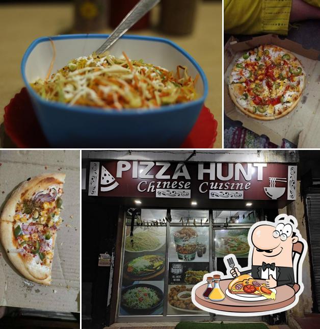 At Pizza hunt and chinese cuisine, you can get pizza