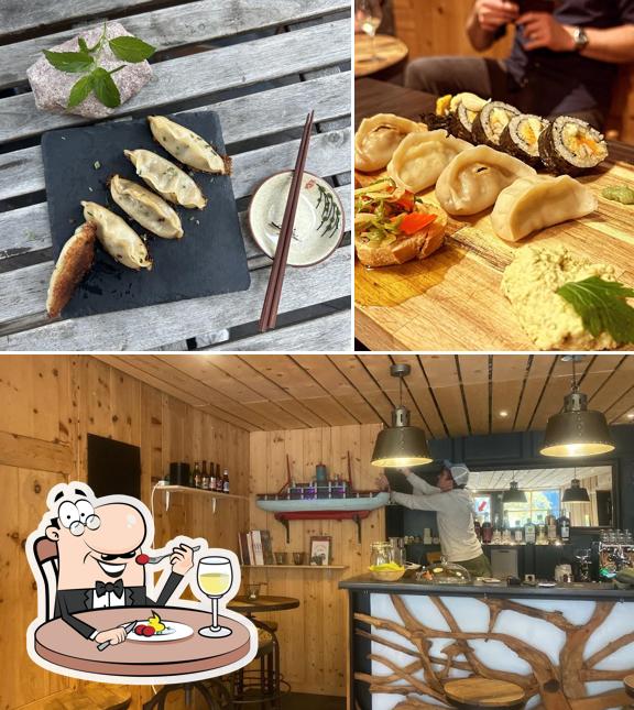 Questa è la immagine che raffigura la cibo e interni di Le Flotteur Trotteur
