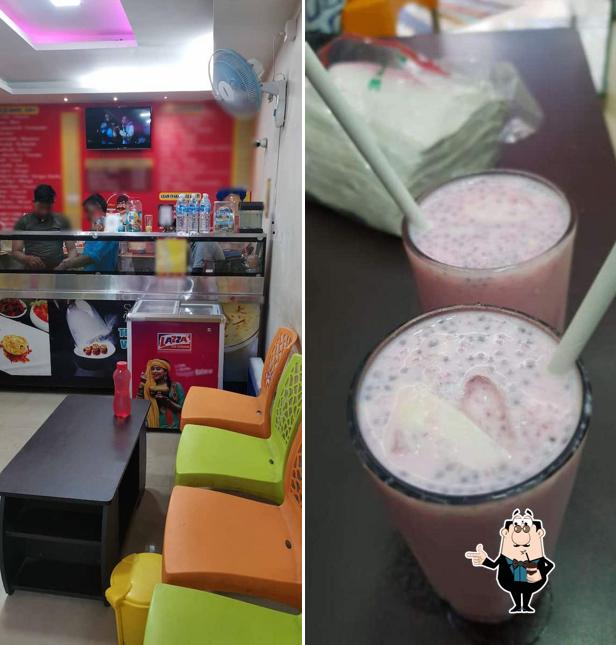 Enjoy a beverage at Famous Thattuvadai Kadai