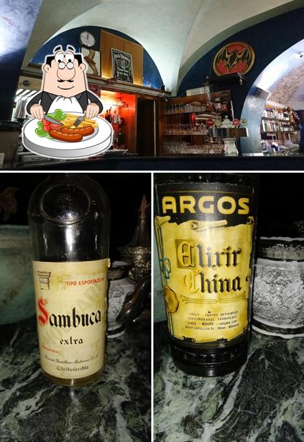 La cibo e alcol del ristorante