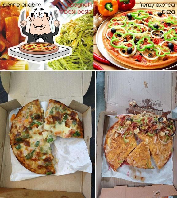 Try out pizza at Frenzy
