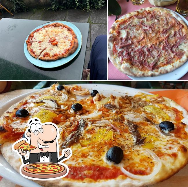 Ordina una pizza a Hotel Restaurant Seegarten Marina Spiez