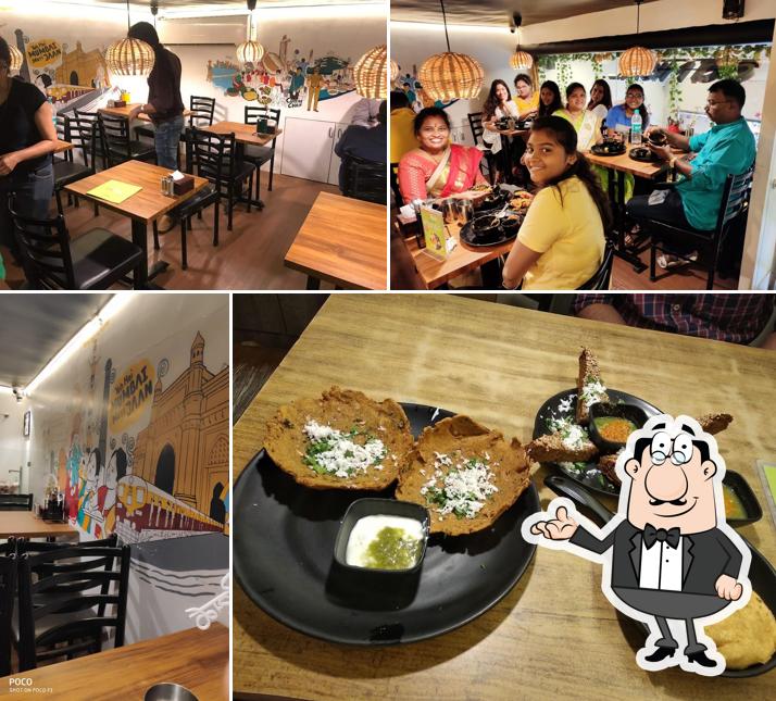 Take a seat at one of the tables at Misal Point - Best Misal in Mumbai Parel