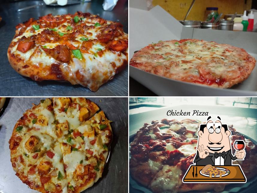 Pick various types of pizza