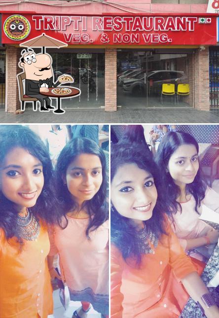The exterior of Tripti Restaurant