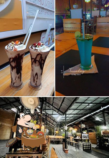 This is the image depicting food and interior at Prestina's kitchen