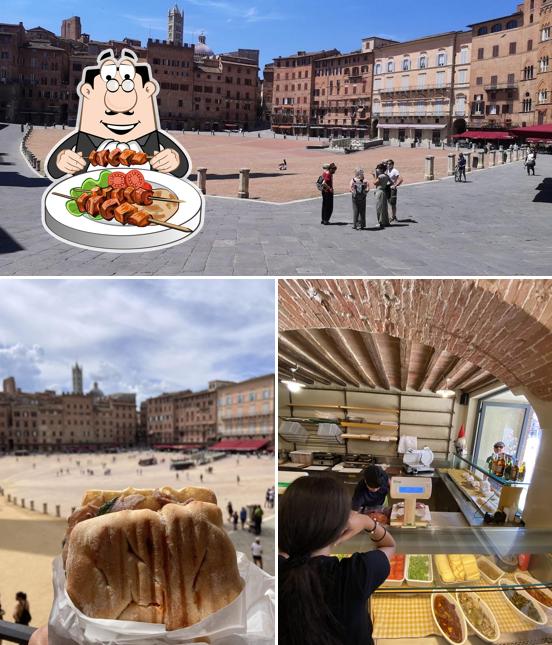 Tra le diverse cose da Panini Il Cencio si possono trovare la cibo e esterno