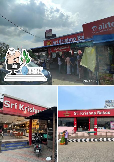 The exterior of Sri Krishna bakes & sweets