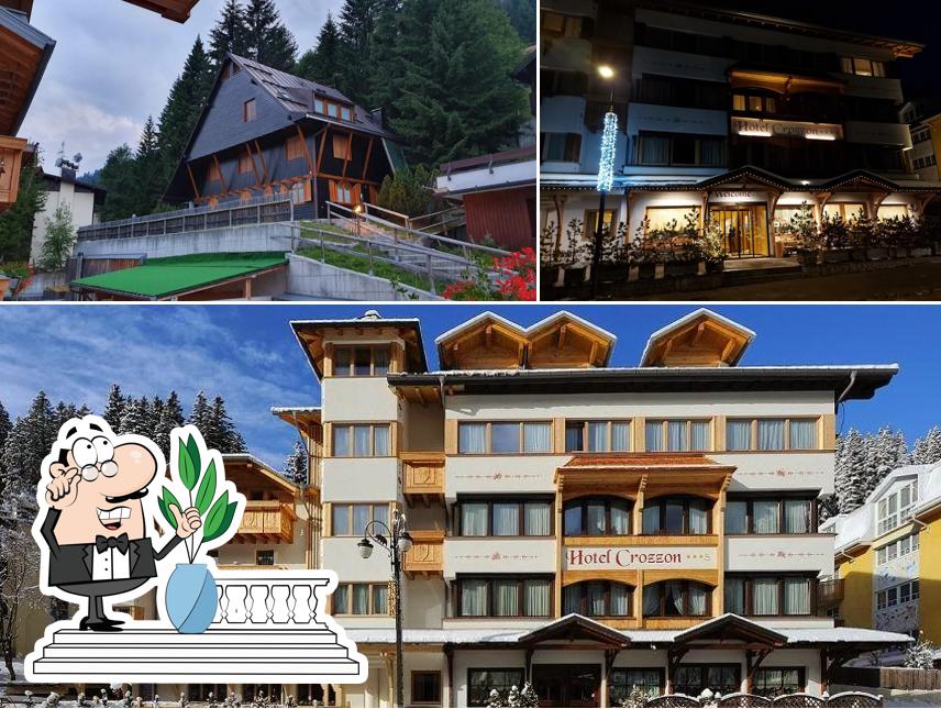 Goditi la vista dagli esterni di Hotel Crozzon