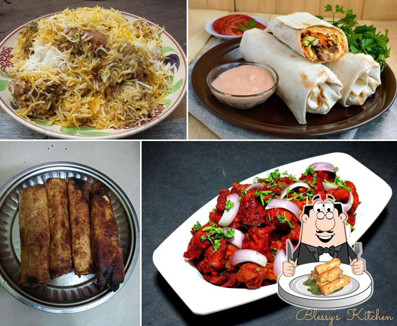 Spring rolls at SP Chicken 65 Center