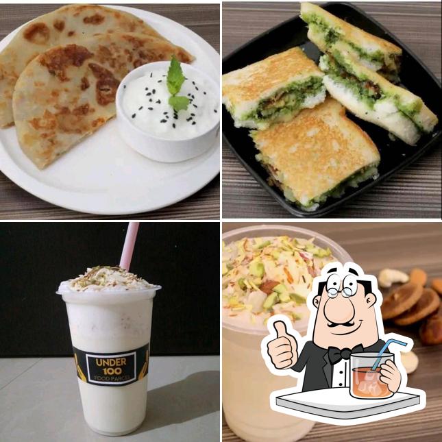 The restaurant's drink and food