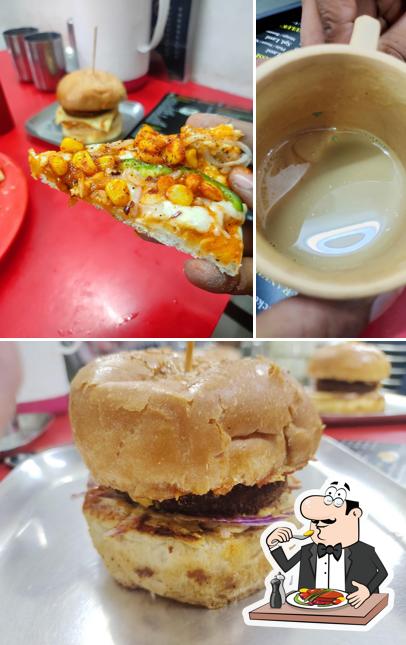 Pulled pork sandwich at Shiva Chat And Snacks Point