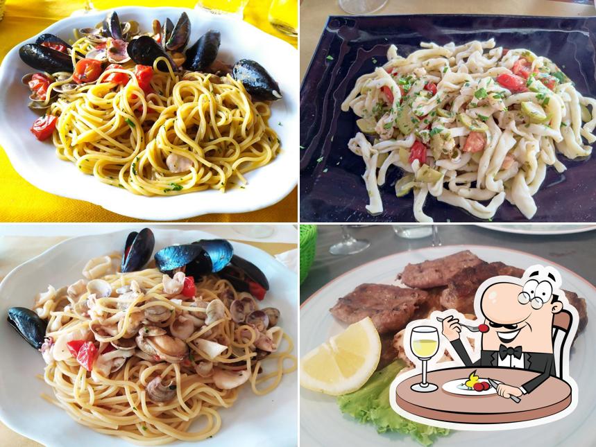 Cibo al Ristorante L'Angelo Azzurro