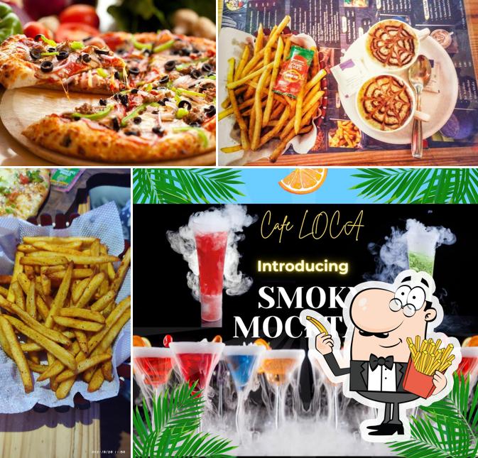 Try out fries at Cafe LOCA Resto & Juice Bar