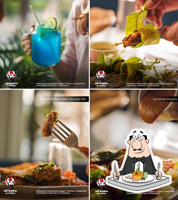 Meals at Alibaba & 41 Dishes 'n Bab Arabia - Kalpetta