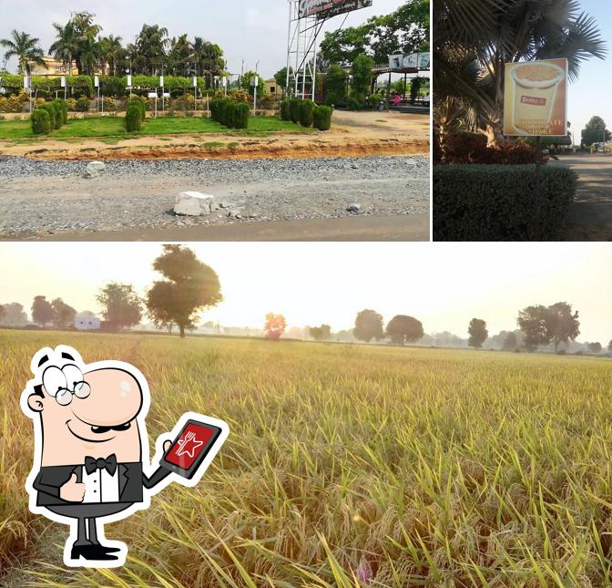 Enjoy the view at the outside area of Chandan INN hotel, restaurant & guest house