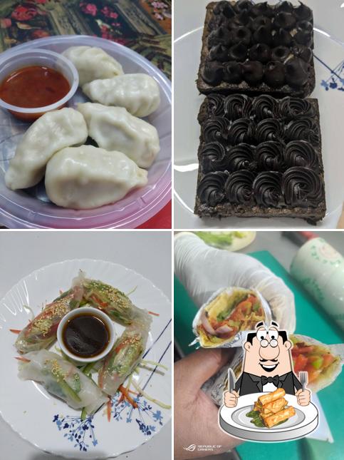 Spring rolls at LeMorich restaurant in Malviya Nagar