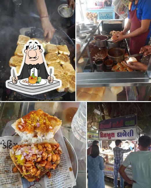 Food at Dhirubhai Dabeli Vala