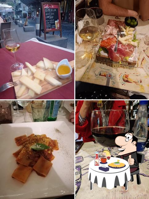 Piatto di formaggi al L' Enoteca Del Grottino