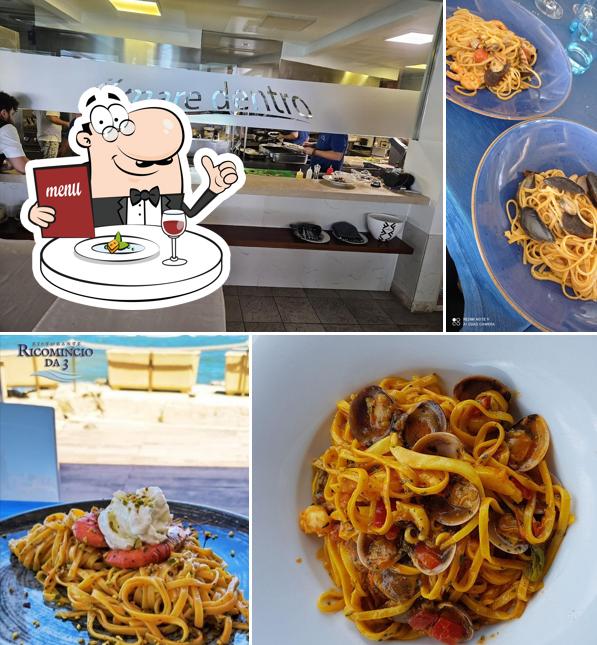 Cibo al Ristorante Ricomincio da 3