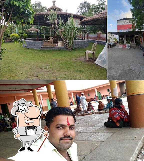Enjoy the view at the outside area of Vrundavan Hotel