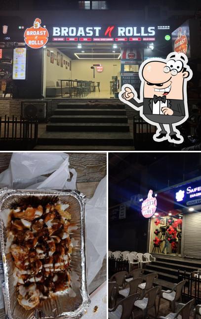 The exterior of Broast N Rolls