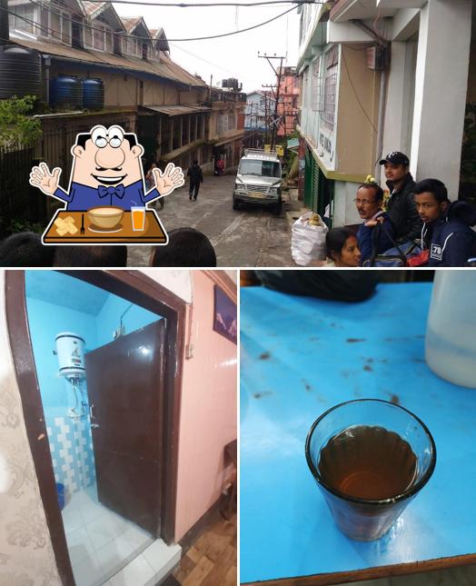 This is the picture depicting food and exterior at Hotel Dil